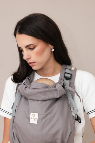 Mochila ergonómica evolutiva gris